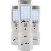 BLUETECH Avalon LED Flashlight Night Light for Emergency Preparedness, Portable Unit with Motion Detection,Power Failure Light, ETL Approved Blackout Light- 3 Pack, White