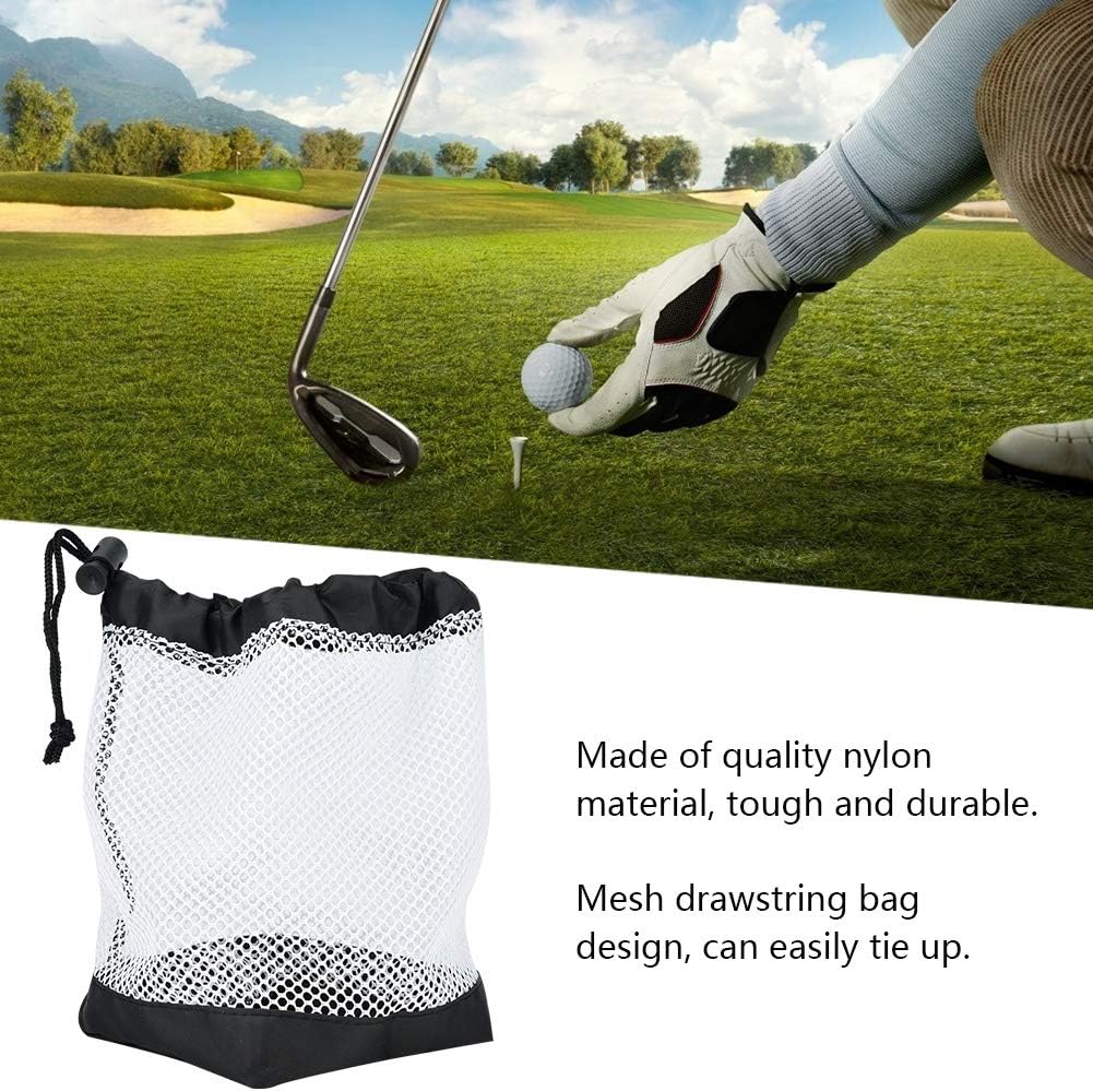 Yosoo Health Gear Ball Bag, Nylon Mesh Drawstring Pouch, Practice Ball Pouch Hold 36 Balls - Image 4