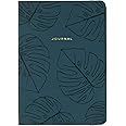 Eccolo Medium Lined Journal Notebook, Flexible Cover, A5 Writing Journal, 256 Ruled Ivory Pages, Ribbon Bookmark, Lay Flat, Notebook for Work or School, Palms (Green, 5.75-x-8.25 inches)