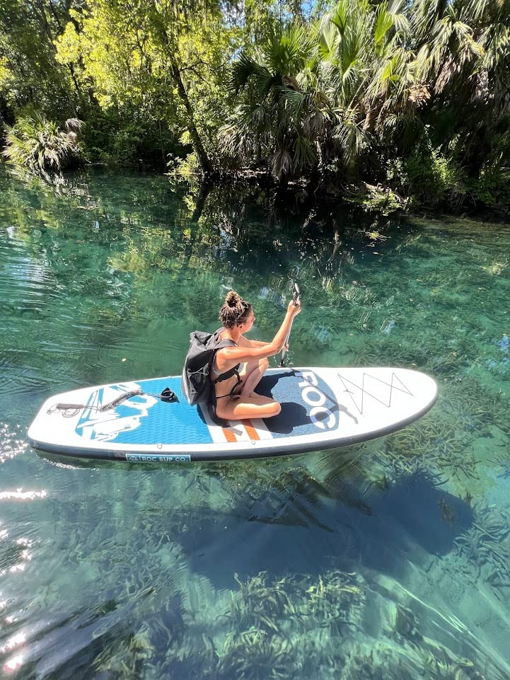 Roc Inflatable Stand Up Paddle Boards with Kayak Seat and Premium SUP