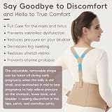 MomTend 5 in 1 Pregnancy Support Belt Beige XL 360 Comfort Back Pelvic Relief view 4