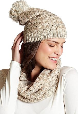 betsey johnson snood and beanie