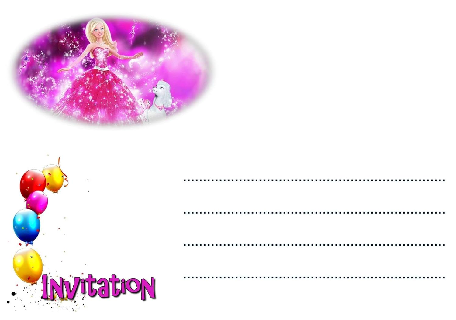 Greeting Cards Invitations 5 12 Ou 14 Cartes Invitation Anniversaire Princesse Ref 445 Home Garden