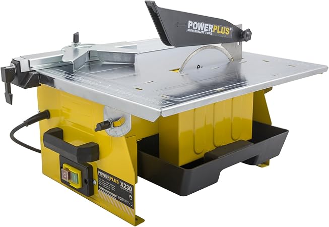 Fliesenschneidemaschine Fliesenschneider Powx230 Scie A Carrelage Professionnelle 750 W A Eau Facilement Transportable Amazon Fr Bricolage
