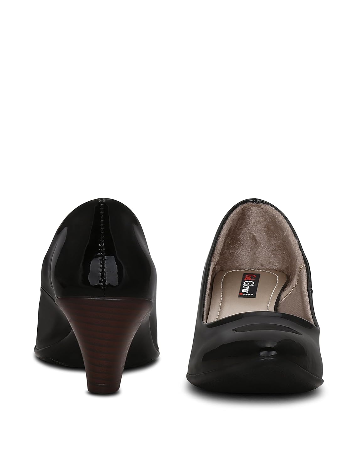 get glamr women's black pumps