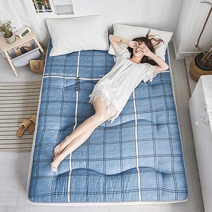 Lybfnn Futon Vloermatras Japanse Tatami Opvouwbare Matras Ademend Zachte Tot Middelgrote Stof Slaapmatras A 90 X 200 Cm Amazon Nl