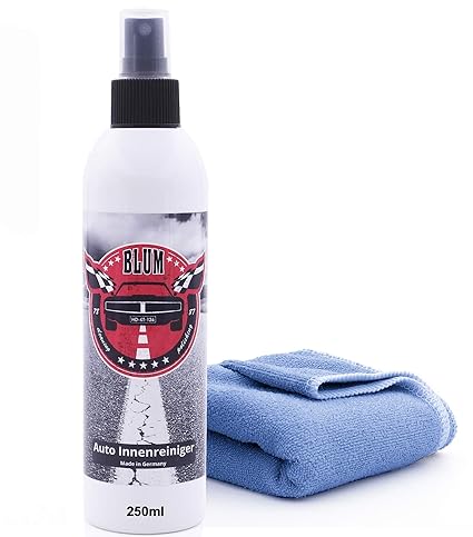 Blum - 250ml Auto Innenreiniger Cockpitreiniger + Mikrofasertuch 30x30 cm. Gründliche Reinigung Aller glatten Oberflächen und