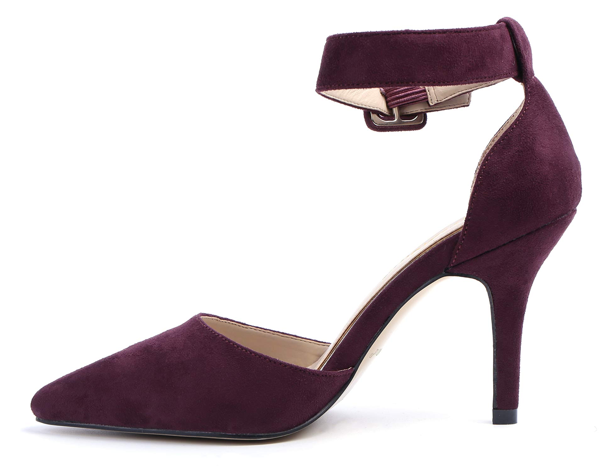 Greatonu Women High Heel Ankle Strap Closed Toe Sandals - Image 3