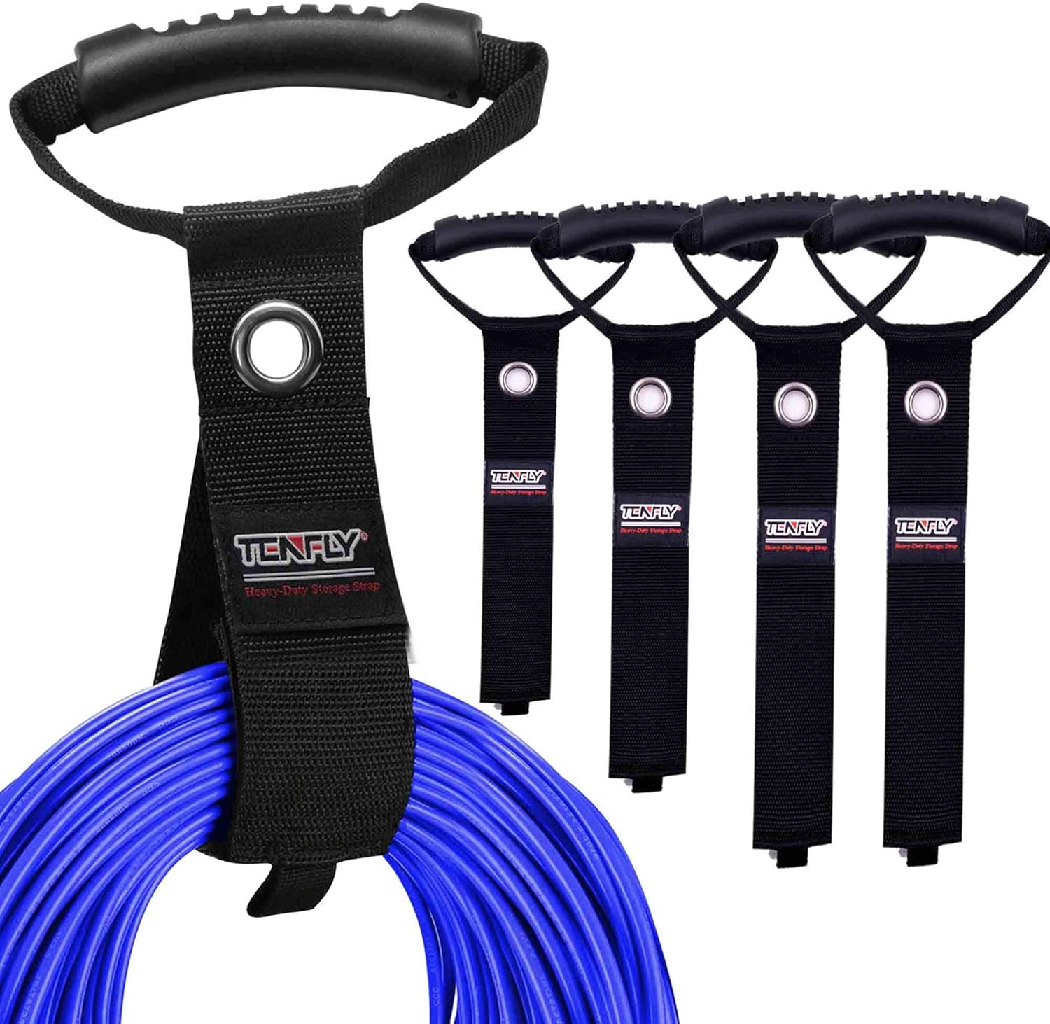 TENFLY 4 Pack (17"/22"/28") Portable Extension Cord Holder