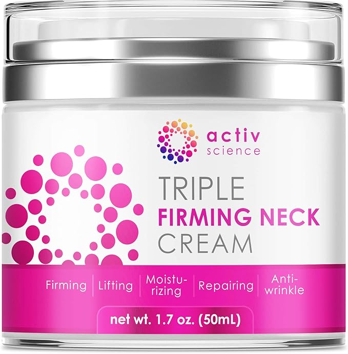 ACTIVSCIENCE Neck Firming Cream, Anti Aging Moisturizer for Neck