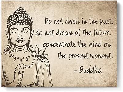 takfot - Cuadro inspirador para pared de Buda Zen con citas