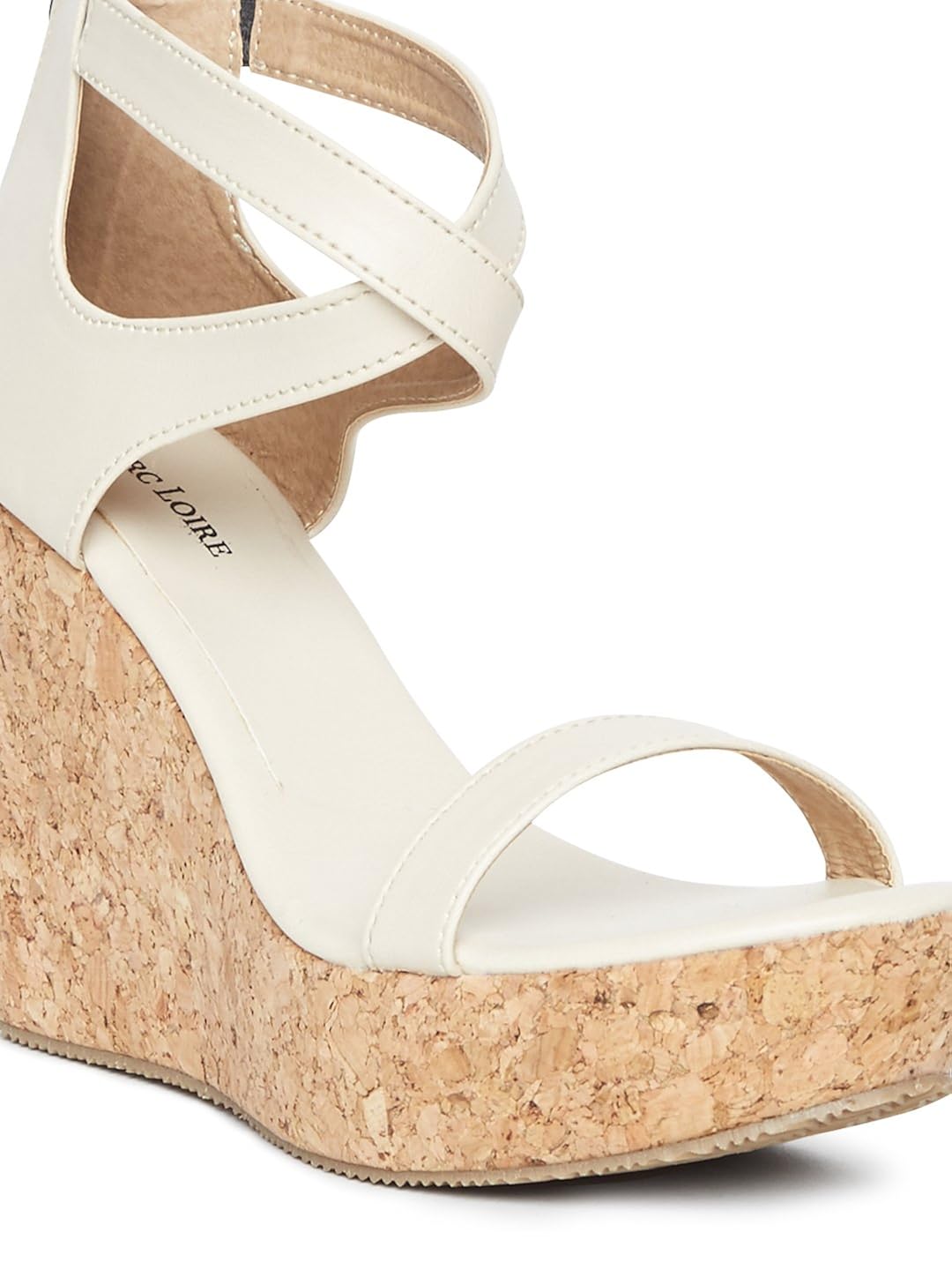 marc loire women's cream solid heels