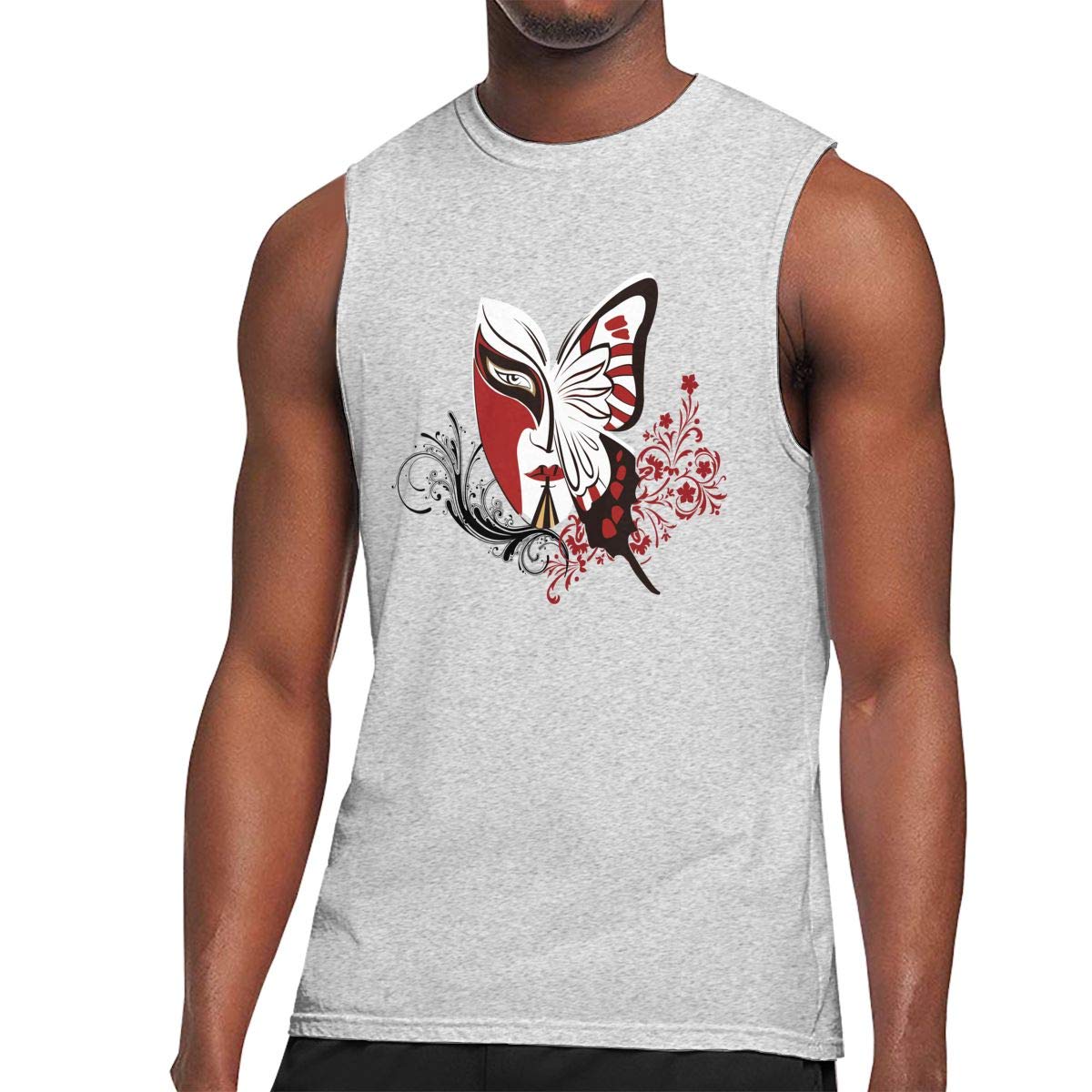  Muscle Tank Top Softball Mask Butterfly Gym Training-tech Running Activewear Shirts