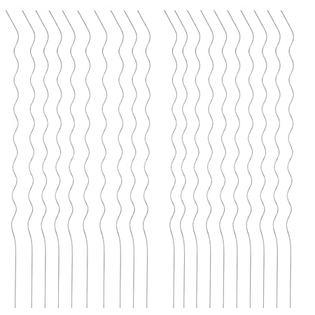 [pro.tec] 20er Set Tomaten Spiralstäbe Länge 180cm Pflanzstab Rankhilfe