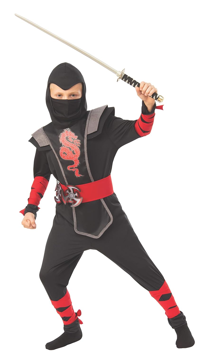 Best Rubie’s Ninja Child’s Costume Red Medium