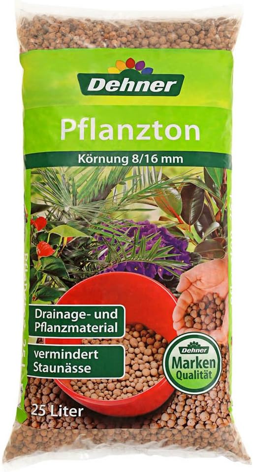 Dehner Pflanzton, 25 l, Körnung 8/16 mm