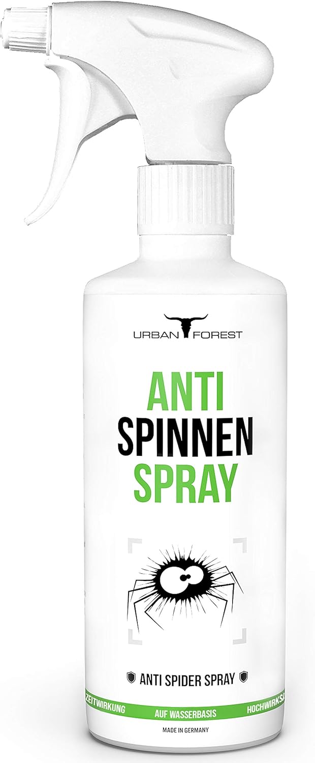 Spinnenspray als Anti Spinnen-Mittel & Schädlingsbekämpfung | Spinnenabwehr mit Langzeitwirkung | Spinnen-Spray für Wohnung & Außen als Insektenabwehr | Profi Anti Spinnen Spray URBAN Forest 500ml