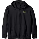 JT Racing Yellow And Blue Logo Zip Hoodie