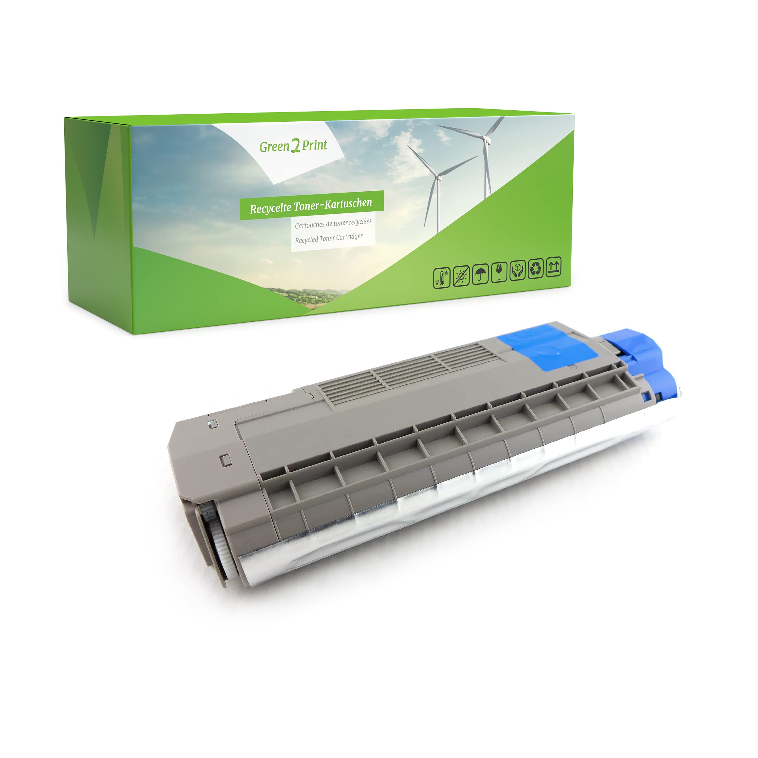 Green2Print Toner cyan 6000 pages replaces OKI 46507515 Toner cartridge for OKI ES6412DN, ES6412