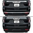 SlickMod Chrome Delete Blackout Vinyl Overlay Compatible with 2021-2022 Chevy Tahoe (2. Rear Bumper Lip Trim, Gloss Black)