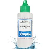 Taylor Technologies R-0009-C, Sulfuric Acid .12N Reagent, 2 Ounce | Dropper Refill Tests Total Alkalinity in Pools &amp; Spas, Replace Annually