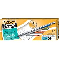BIC Xtra-Precision Mechanical Pencils - 0.5mm Fine Point, 48-Count Bulk Pack With Erasers