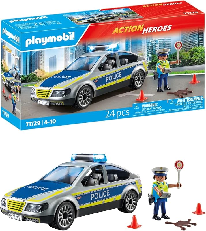 | Action Heroes | Auto della Polizia | Macchina giocattolo | Giocattoli per bambini dai 4 anni in su | 71729