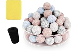 2 Pack Wonderfactory G1 Filter Media Replacement, Sponge Ceramic Media Biological Material Filtration 1 to 5 Gallon Fish Tank