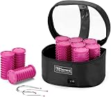 TRESemmé 32mm Heated Hair Rollers Travel Set 10 Volume Curls Carry Case view 2