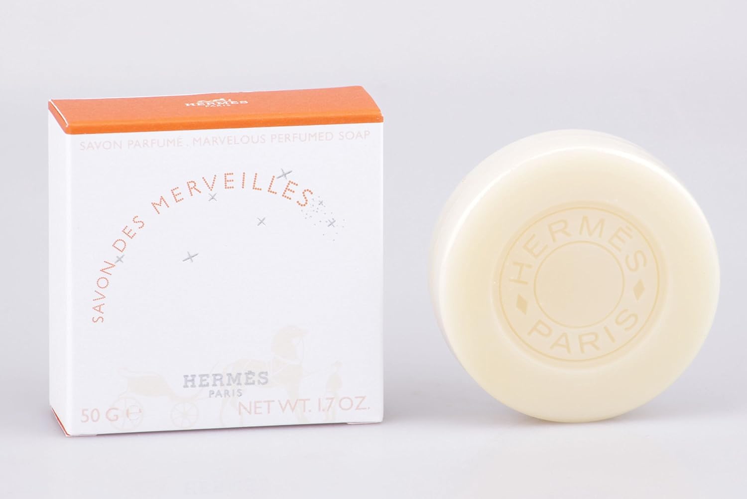 Image showcasing Hermes - Savon des Merveilles - 50g Parfümierte Seife / Perfumed Soap ...