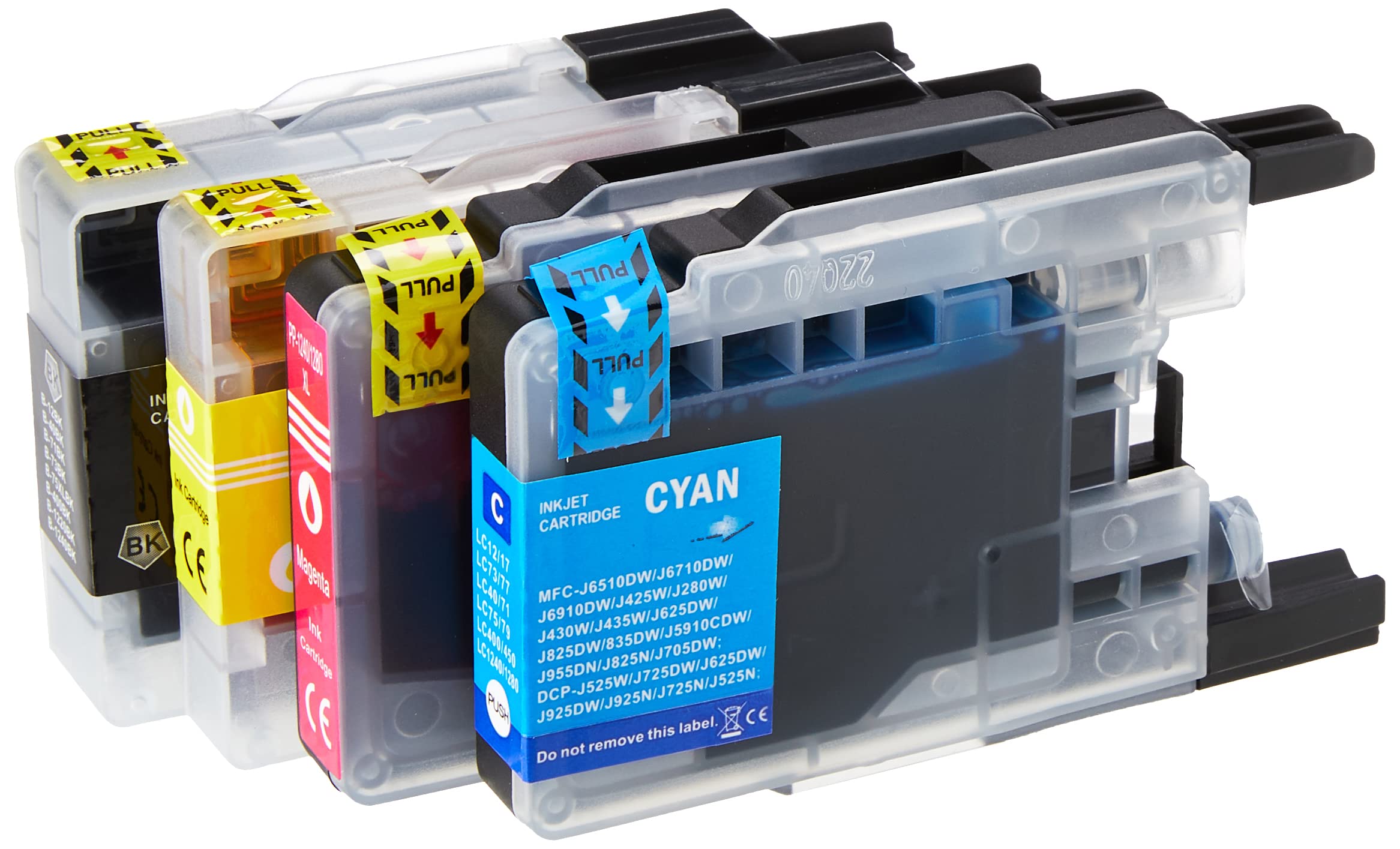 Go Inks 1 Set of 4 Ink Cartridges to replace Brother LC1240 Compatible/non-OEM for Brother DCP and MFC Printers (4 Inks)