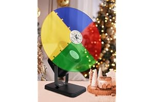 LITUWAY Color Wheel for Christmas Tree with Timing Function, E27 LED Light Won't get hot, Quiet Smooth Rotating Color Wheel for Vintage Silver Tinsel Tree, Retro Home Decoration for Aluminum Tree Gift