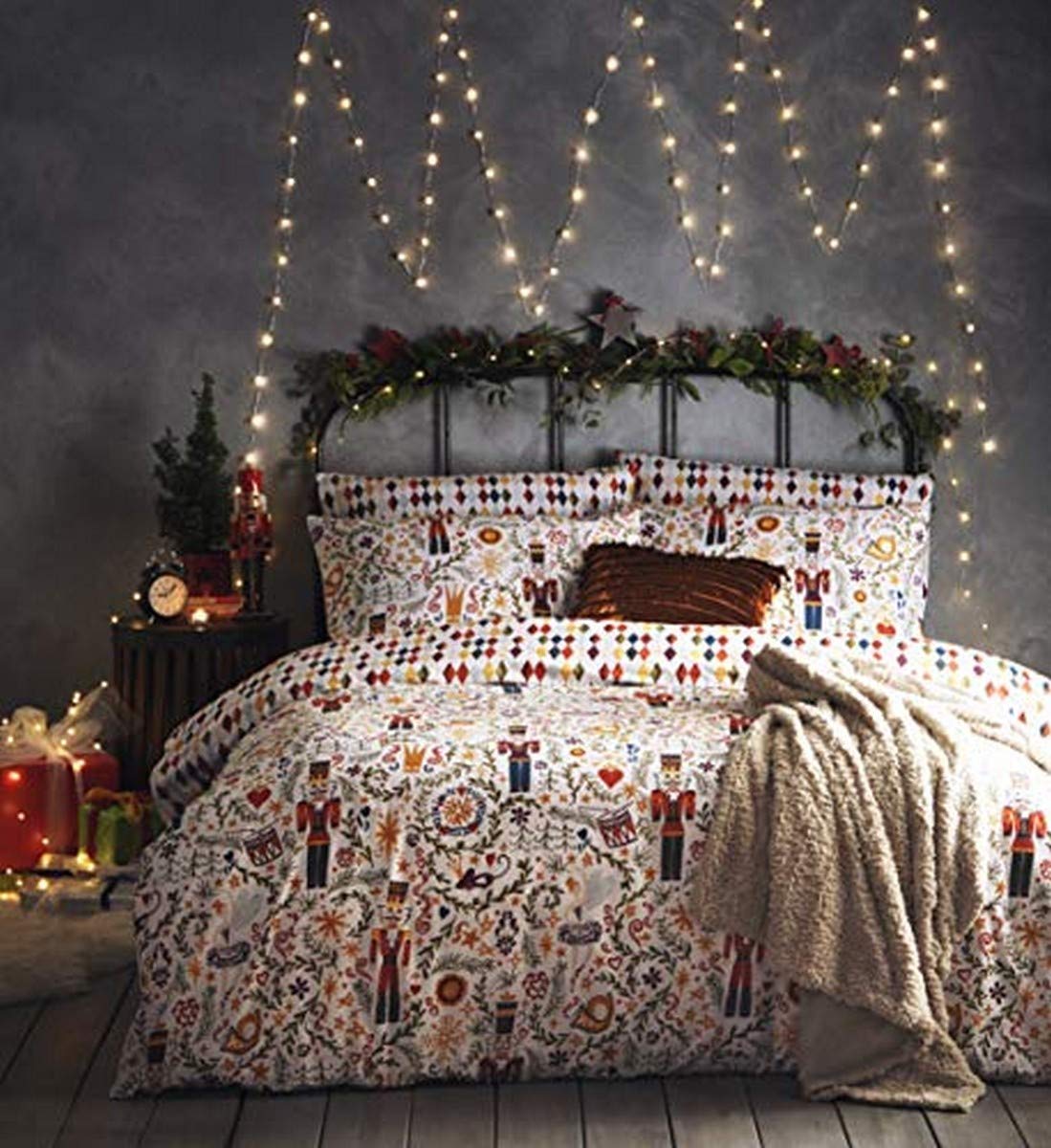 Furn Nutcracker DUVet Set, Cotton, Multi, Single