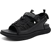 ONCAI Men Hiking Sandals, Arch Support Walking Sandals with Outdoor Orthotic Footbed for Plantar Fasciitis, Hombre Sandalias Recovery Sport Size 7-14