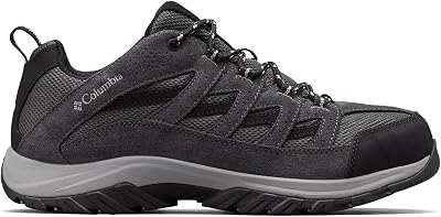 Columbia crestwood, tênis masculino para caminhada e trekking, preto (shark/cinza columbia), 42 eu