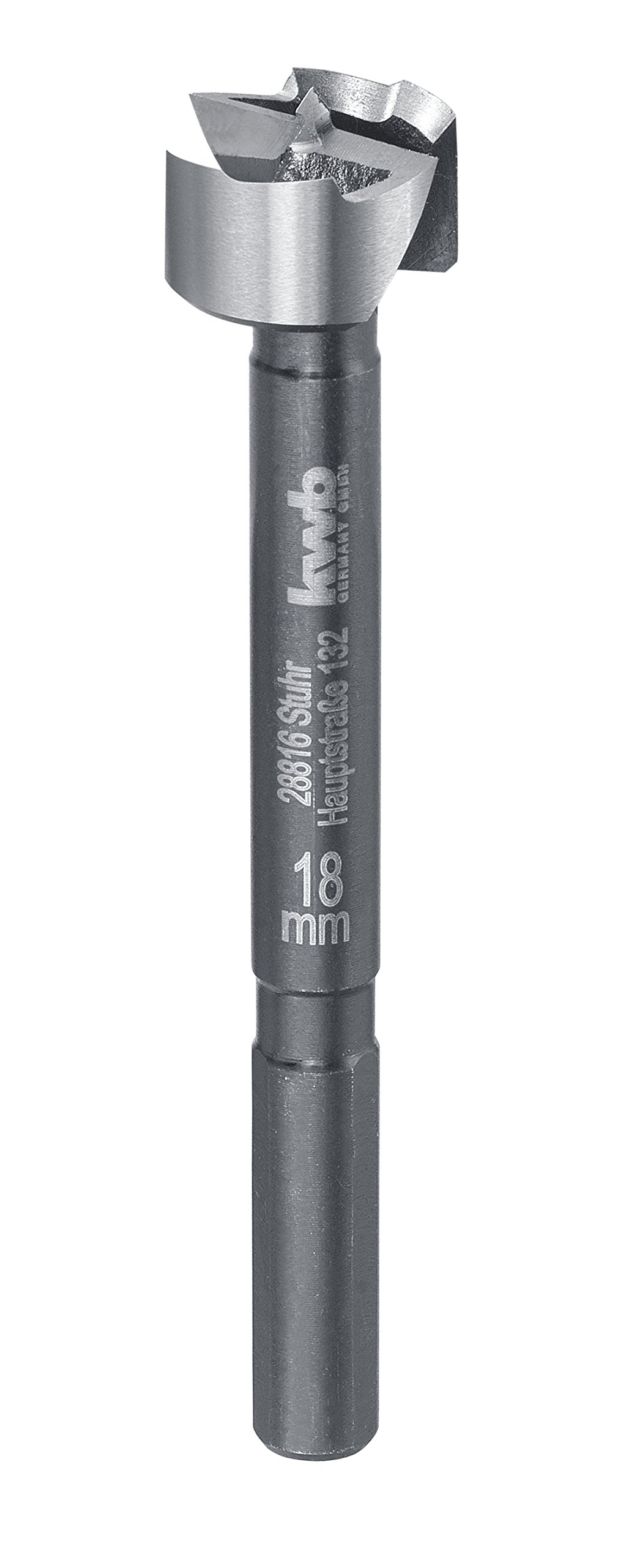 kwb Speed forstner bit Ø 18 Mm Made of Hardened and Tempered Special Steel with Precise Serrated Edge, Centre Point, Optimally Sharpened and Hardened Cutting Edges and Polished Surface.