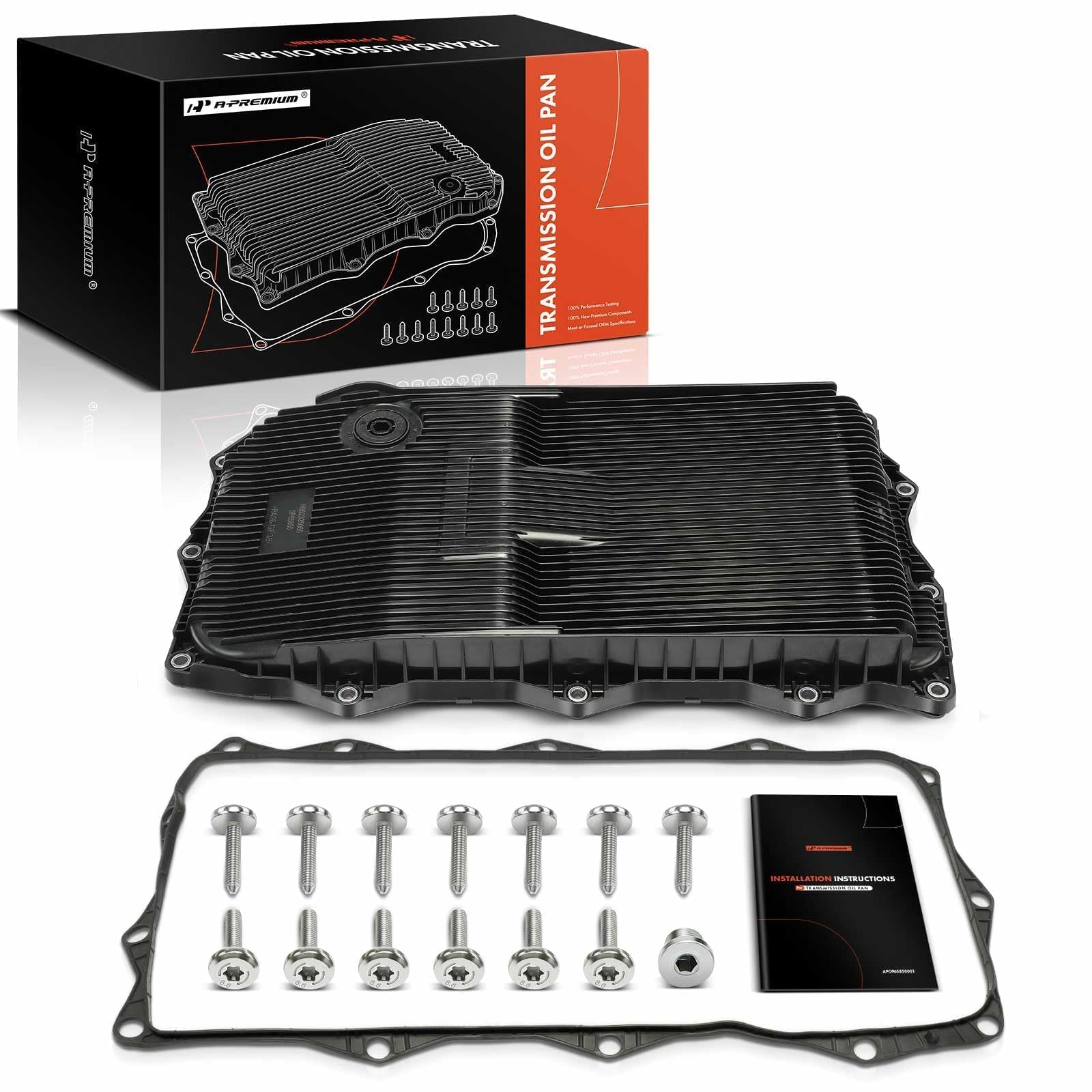 Cárter de aceite para transmisión automática A-Premium de 8 velocidades con tapón, junta y pernos