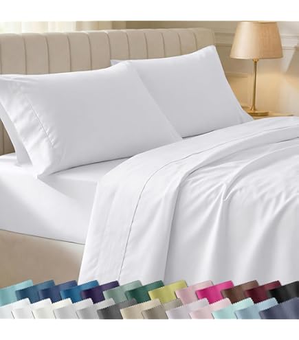 Lucky Brand Serene Slumber Set Di Lenzuola In Rasatello 100% Cotone, 4 Pezzi - Blu Navy Denim