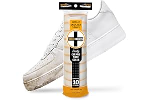 SneakERASERS Instant Sole and Sneaker Cleaner, Premium Dual-Sided Sponge for Cleaning & Whitening Shoe Soles (10 Pack)
