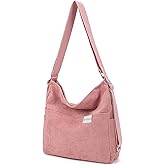 Wytidian Corduroy Tote Backpack Crossbody Bag for Women, Convertible Shoulder Bags Designer Handbag for College, Work
