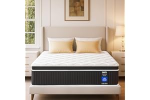 SIMARTH 12 Inch Full Size Mattress in a Box, Upgrade Strengthen Hybrid Full Mattresses with Memory Foam and Individually Pocketed Springs for Support and Pressure Relief, Medium Firm