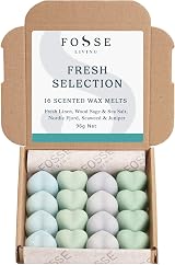 Fosse Living Fresh Selection Soy Wax Melts 16 Pack - 4 Scents 96+ Hrs