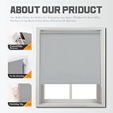 Funky Gadgets Grey Thermal Blackout Roller Blind 120x165 cm Easy Fit view 4