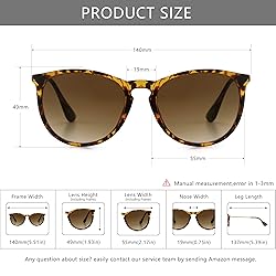 SUNGAIT Vintage Round Sunglasses for Women Men