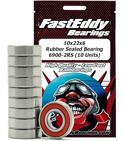 FastEddy Bearings (10 Pack) - 10x19x7mm Rubber Sealed Ball Bearing 63800-2RS - View #3