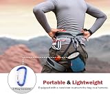 Rhino Valley Climbing Chalk Bag with Adjustable Belt and Carabiner Clip view 5