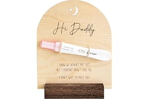 BLINKING STARS Pregnancy Announcement For Dad- Hi Daddy Pregnancy Test Keepsake Wooden Sign- Baby Surprise Announcement Ideas, Pregnancy Reveal To Husband, Daddy To Be Gifts