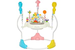 Dream On Me Zany 2-in-1 Activity Center and Bouncer in Star Print