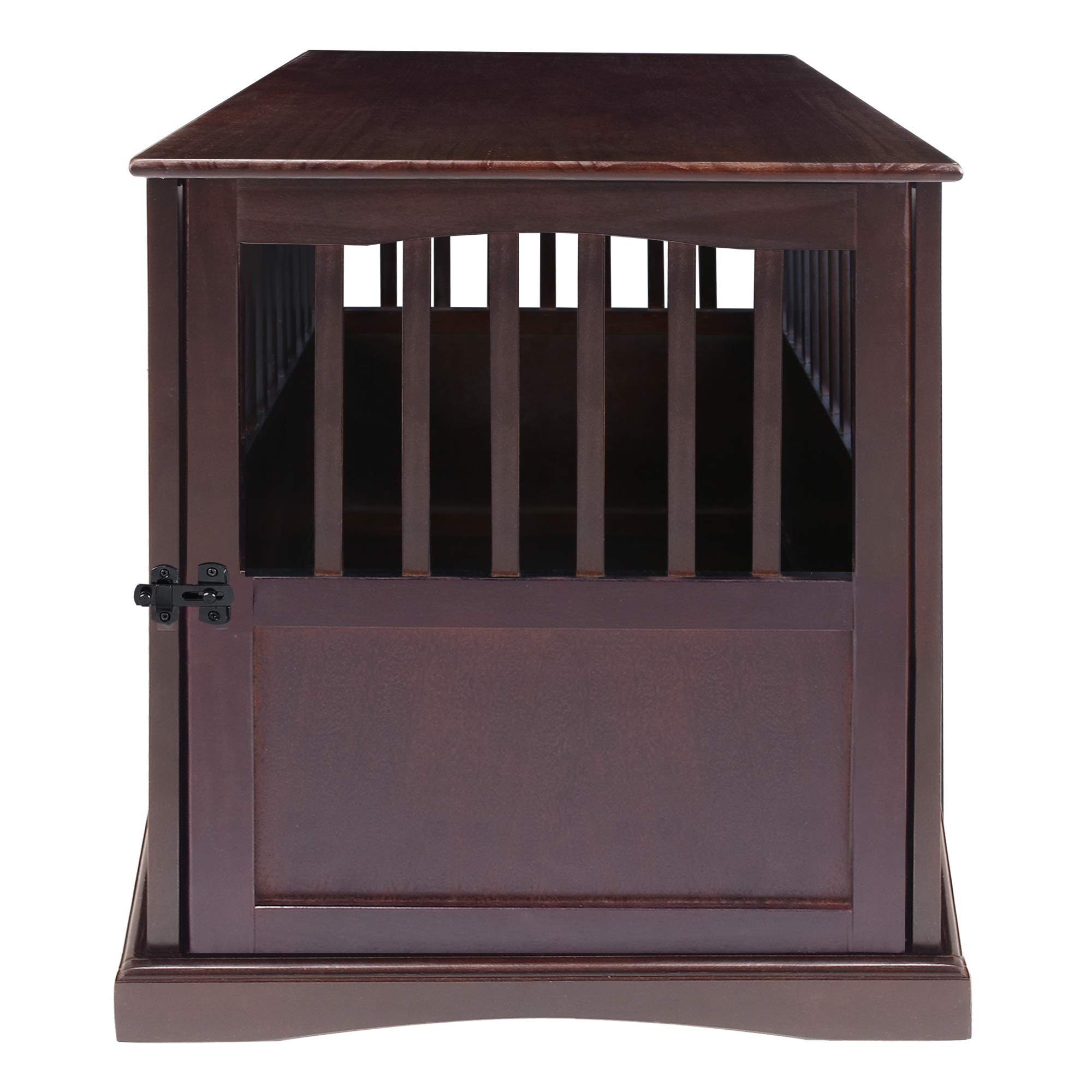 Casual Home Wooden Pet Crate, End Table, Medium, New Espresso