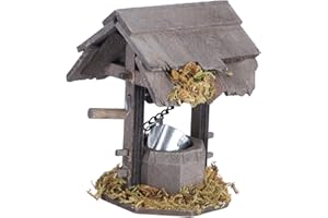 TOYVIAN Miniature Garden Water Well Model Outdoor Landscape Decor Accessories Dollhouse Ornament Bonsai Scene Decoration House Decor